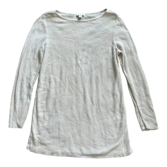 J. Jill Pale Pink Waffle Knit Mini Dress XS Petite - Picture 1 of 4